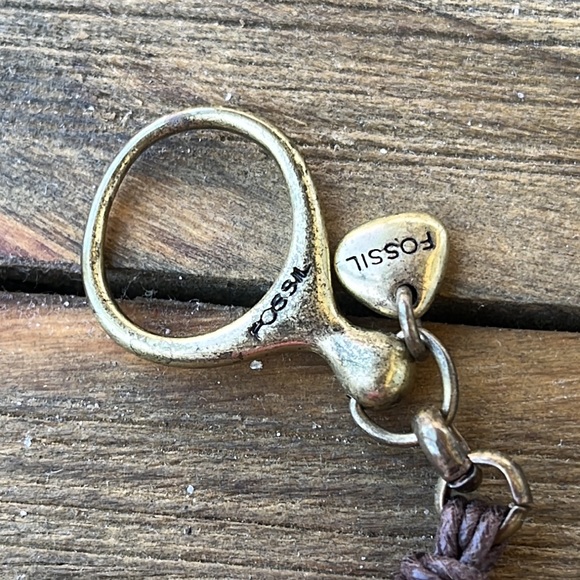 Fossil Chunky Faceted Beaded Ombré Rainbow Bracelet! EUC - Picture 8 of 11